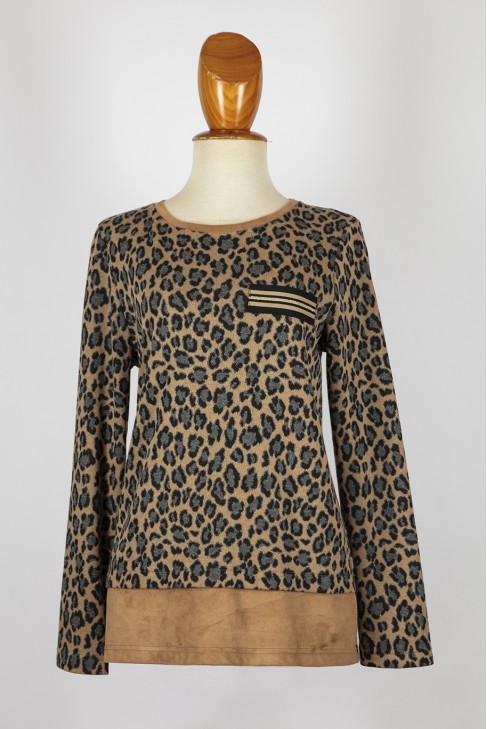 Top punto estamp. animal coord. antelina Top punto estamp. animal coord. antelina