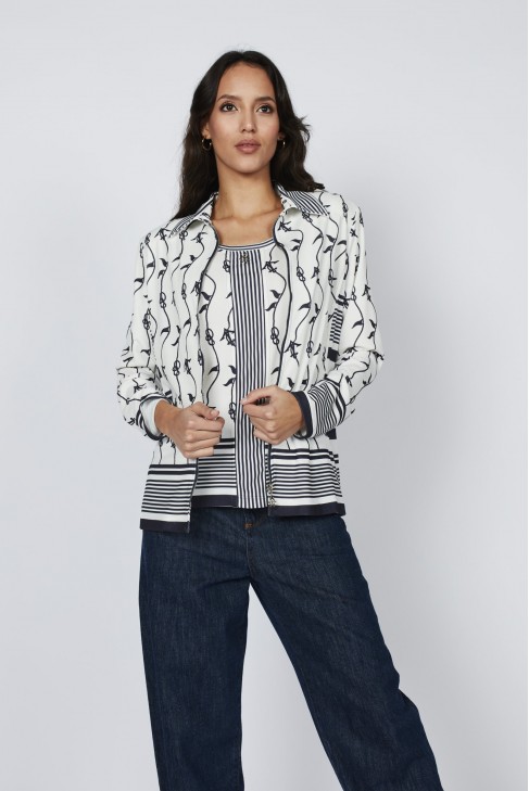 CHAQUETA RAYAS ANCLA