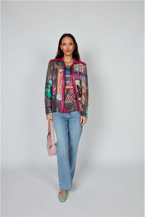 Chaqueta con piedra