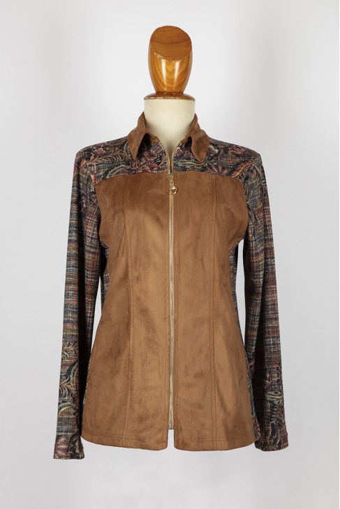 Chaqueta punto estamp. coord. antelina Chaqueta punto estamp. coord. antelina
