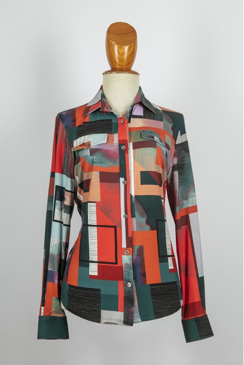 Blusa punto canesu y carteras Blusa punto canesu y carteras