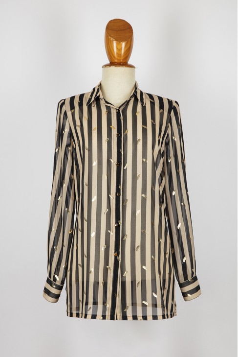 blusa estamp. rayas/lurex -fiesta blusa estamp. rayas/lurex -fiesta