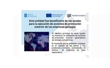 Entidad beneficiaria de las ayudas para la ejecución de acciones de promoción exterior de las empresas gallegas 2025-2026 Entidad beneficiaria de las ayudas para la ejecución de acciones de promoción exterior de las empresas gallegas 2025-2026